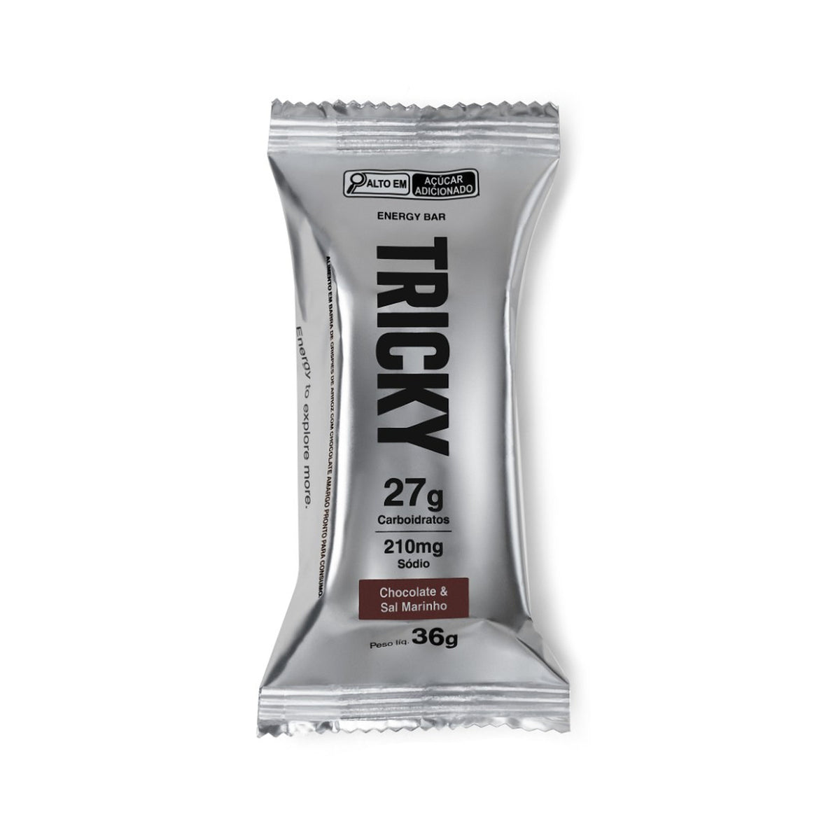 Sachê individual Tricky 27 Chocolate & Sal Marinho, 36 g, 27 g de carboidratos