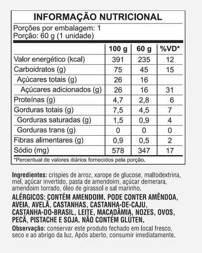 ENERGY BAR AMENDOIM